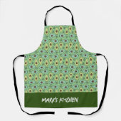 アボカド野菜フルーツシェフキッチン エプロン (正面)