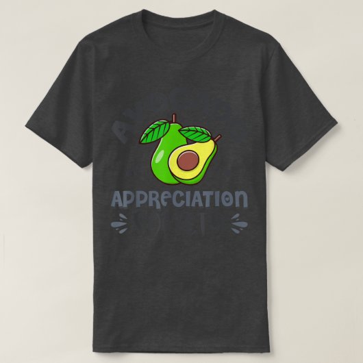 アボカド鑑賞会 Tシャツ (デザイン正面)