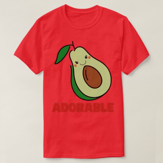 アボカド3 Tシャツ (デザイン正面)