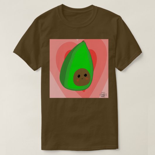 アボカド・アボカド・ラブ Tシャツ (デザイン正面)