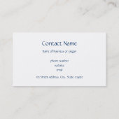 アボカド・イン・ウォーター・カラー 名刺 (裏面)