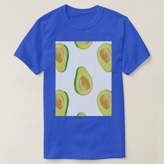 アボカド・エキゾチック絵画トロピック Tシャツ (デザイン正面)