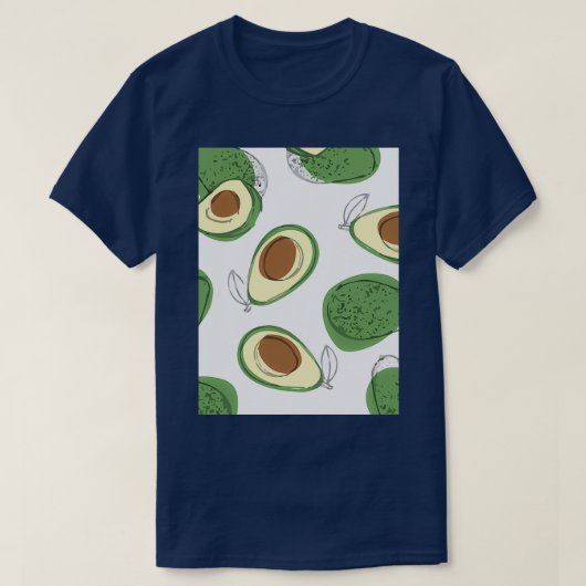 アボカド・エキゾチック荷車を引く Tシャツ (デザイン正面)