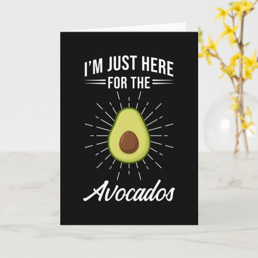 アボカド カード (黄色い花)