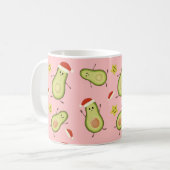 アボカド&クリスマス コーヒーマグカップ (正面左)