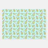 アボカド&クリスマス ラッピングペーパーシート (正面)