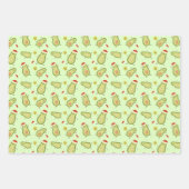 アボカド&クリスマス ラッピングペーパーシート (正面)