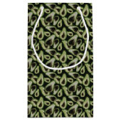 アボカド グリーン ギフト バッグ スモールペーパーバッグ (裏面)