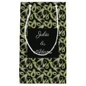 アボカド グリーン ギフト バッグ スモールペーパーバッグ (正面)