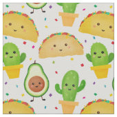 アボカド&サボテン付タコフィエスタテーマ ファブリック (クローズアップ)