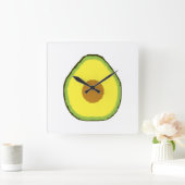 アボカド スクエア壁時計 (ホーム)