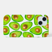 アボカド スライス ウォーターカラー iPhone 15ケース (裏面横)