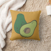アボカド、スライス、硬化 クッション (ブランケット)