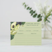 アボカド |ダークグリーン素朴レシピカード ポストカード (スタンド正面)