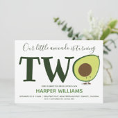 アボカド・トドラー2歳の誕生日 招待状 (スタンド正面)