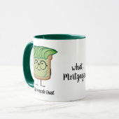 アボカド·トースト·ヒップスター·グラス·グリーザー·ヘア マグカップ (正面左)