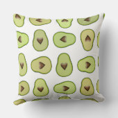 アボカド ハートヘルシー フルーツ ファン ウィムジカル パーティー クッション (裏面)