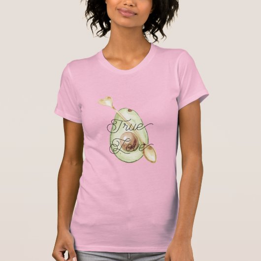 アボカド ハート スプーン Tシャツ (正面)