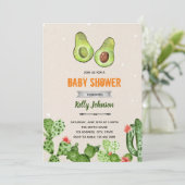 アボカド フィエスタ シャワー 性別発表 招待状 (スタンド正面)