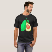 アボカド フルーツ フード ヴィーガン 菜食主義者 Tシャツ (正面フル)