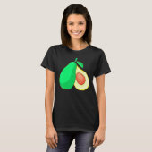 アボカド フルーツ フード ヴィーガン 菜食主義者 Tシャツ (正面フル)