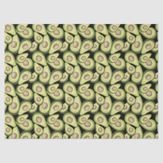 「アボカド」プリントティッシュペーパー 薄葉紙 (正面)