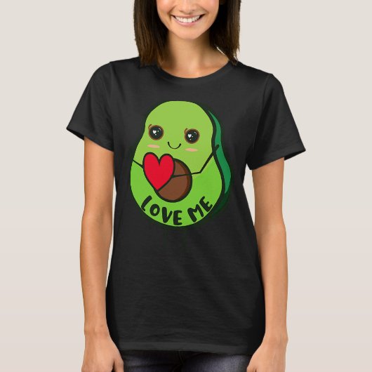アボカド+ベジタリアン+フード Tシャツ (正面)