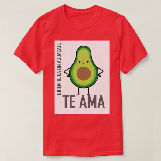 アボカド・ラブ Tシャツ (デザイン正面)