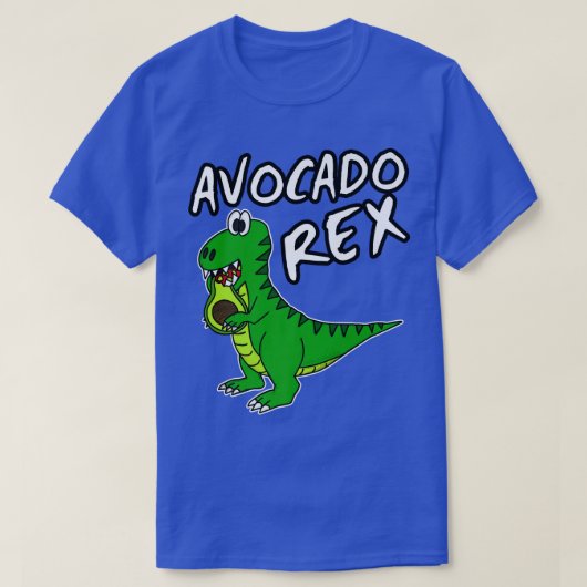 アボカド・リテュエ恐竜の植物ベースのおもしろいビーガン Tシャツ (デザイン正面)
