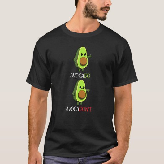 アボカド ヴィーガン 野菜 フルーツ モチベーション 1 Tシャツ (正面)