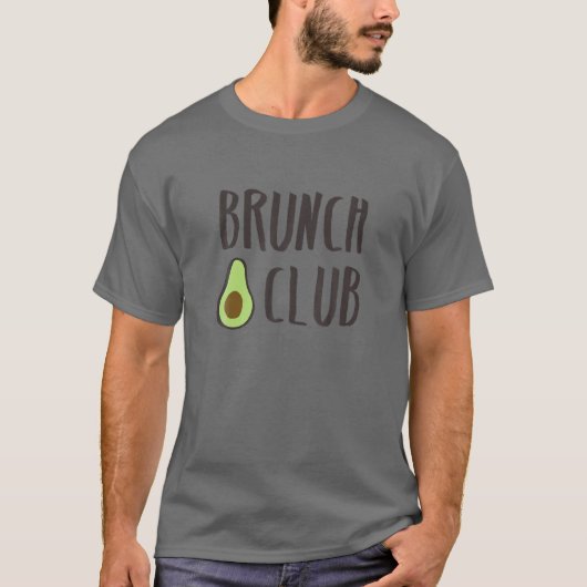 アボカド、全食品工場ベース、WFPB、ビーガンBrunc Tシャツ (正面)