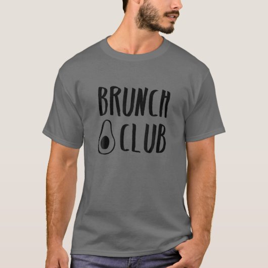 アボカド、全食品工場ベース、WFPB、ビーガンBrunc Tシャツ (正面)