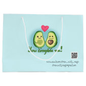 アボカド – 完成させてくれ ラージペーパーバッグ (裏面)