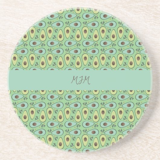 アボカド 野菜 フルーツ シェフ キッチン コースター (正面)
