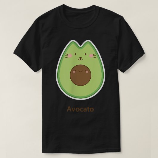 アボカド Tシャツ (デザイン正面)