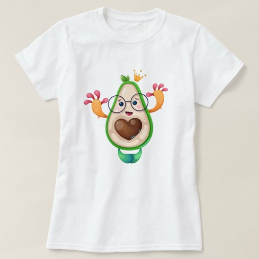 アボカド Tシャツ (デザイン正面)