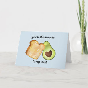 アボカド toast 愛好者 記念日 愛 ヴァレンタインズ カード