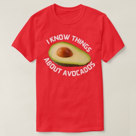 アボカドTシャツの事は知ってる Tシャツ (デザイン正面)