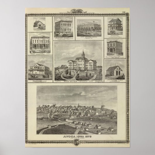 アボカペンカレッジ、オスカルーサ建物ズインDexter ポスター (正面)