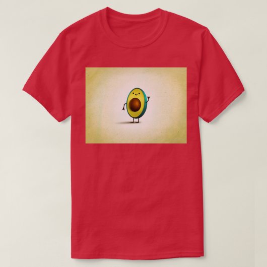 アボカミニマルドデザイン Tシャツ (デザイン正面)