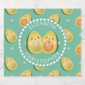 アボカモダンドお洒落スの可愛いウェディングパーティー ビールラベル (シングルラベル)