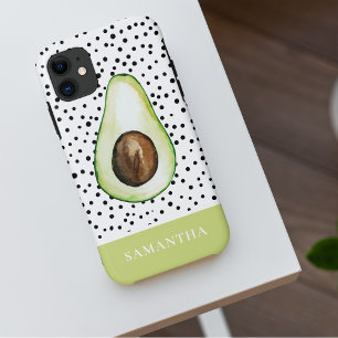 アボカモダンドのグパーソナライズされたリーン名 iPhone 11 ケース