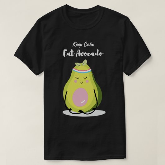アボカ保ドl食べに対するアボカドおもしろいギフト tシャツ (デザイン正面)