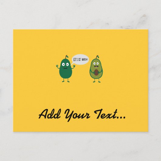 アボカ熱狂するドの衣服 ポストカード (正面)