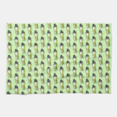 アボカ転がドわさび日本のすしディナー キッチンタオル (横)