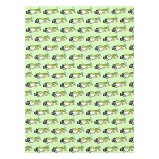 アボカ転がドわさび日本のすしディナー テーブルクロス (正面)