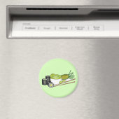 アボカ転がドわさび日本のすしディナー マグネット (インサイチュ (食洗機))