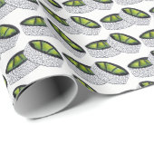 アボカ転がド日本のレストランすし食グルメ ラッピングペーパー (ロールコーナー)