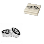 アボカ転がド食日本の品寿司レストラン ラバースタンプ (押印)