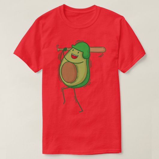 アボカ遊ド野球 Tシャツ (デザイン正面)